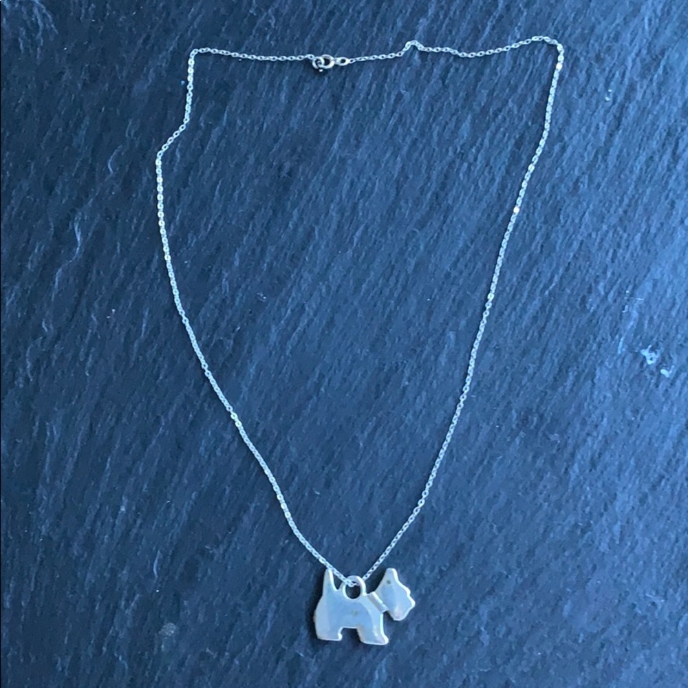 Agatha Paris  SILVER yorkshire dog necklace
